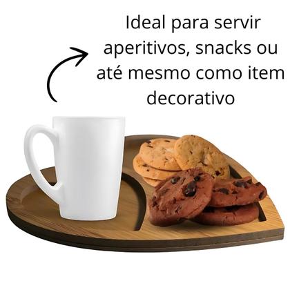 Imagem de Bandeja de MDF Petisqueira 2 Corações DC1150 - Yoss 