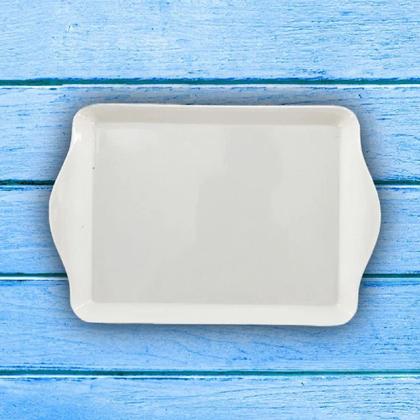 Imagem de Bandeja de Melamina Com Alça Travessa para Decoração 33x23cm