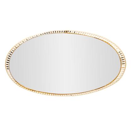 Imagem de Bandeja de metal decorativa com espelho berlin Dourada - LYOR