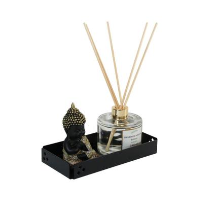 Imagem de BANDEJA DECORAÇÃO RETANGULAR 10x20CM AÇO PRETO FOSCO FUTURE