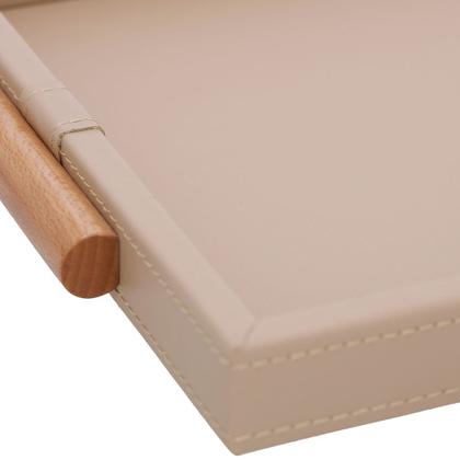 Imagem de Bandeja Decorativa em Mdf com Revestimento em Pu Rose 44cm 19343 Mart