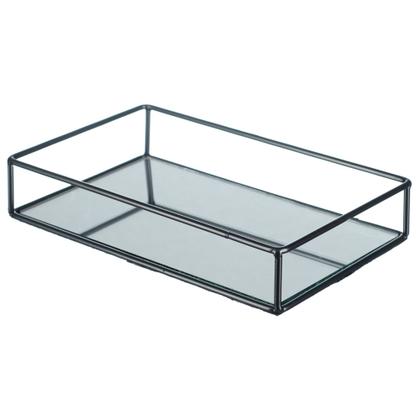 Imagem de Bandeja Decorativa Espelhada P/ Taça Perfume Banheiro Bd-030