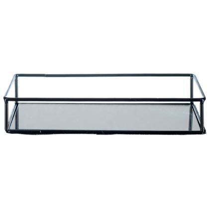 Imagem de Bandeja Decorativa Espelhada P/ Taça Perfume Banheiro Bd-030