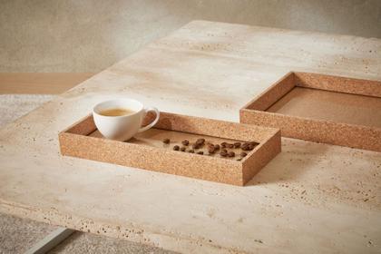 Imagem de Bandeja Decorativa Retangular MDF com Cortiça 45cm 15683 Mart