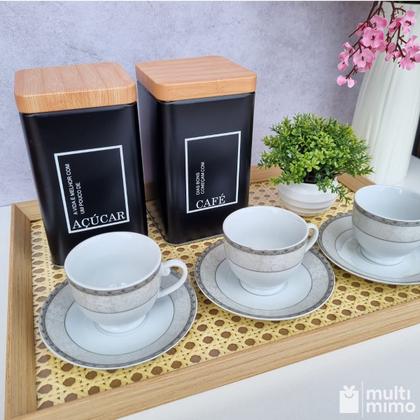 Imagem de Bandeja Decorativa Retangular Organizadora com Palha Indiana e Vidro 38cm