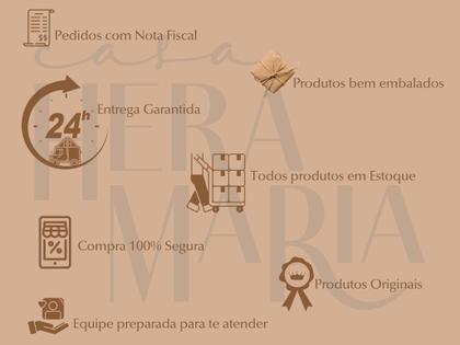 Imagem de Bandeja Decorativa Retangular Rustica Servir Café Com Alça Resistente Decoração Sala Quarto