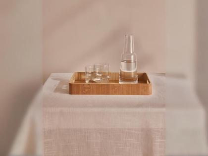 Imagem de Bandeja Decorativa Retangular Rustica Servir Café Com Alça Resistente Decoração Sala Quarto