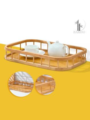 Imagem de Bandeja dolce home retangular bambu  1490
