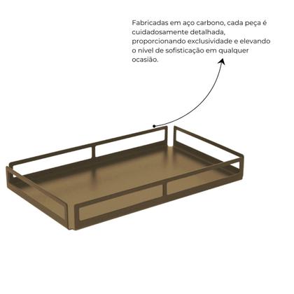 Imagem de Bandeja em Aço Retangular Aberta 10x20CM - Future