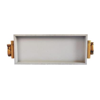 Imagem de Bandeja em Mdf e Alças de Bambu Reta Fendi Casa 640 49cm