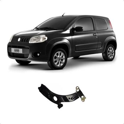 Imagem de Bandeja Fiat Palio Siena Strada Mobi Doblo Novo Uno 2001 Ate 2021 Direito Sem Pivo Sem Barra Estabilizadora Axios