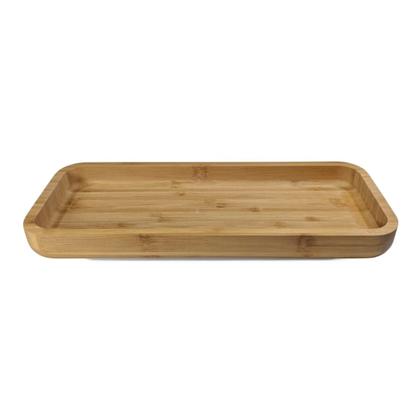 Imagem de Bandeja Gamela Retangular Funda De Bambu 34cm Guloseimas