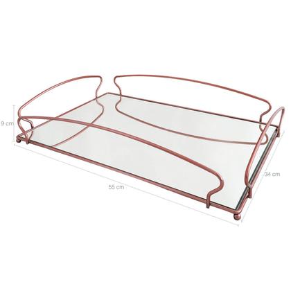 Imagem de Bandeja Grande para Aparador 55X34cm Espelhada Retangular Duler