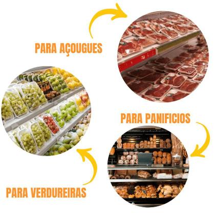 Imagem de Bandeja Isopor B3 rasa para salgados e frios - C/100