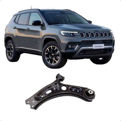 Imagem de Bandeja jeep compass renegade 4x2 lado esquerdo com bucha 