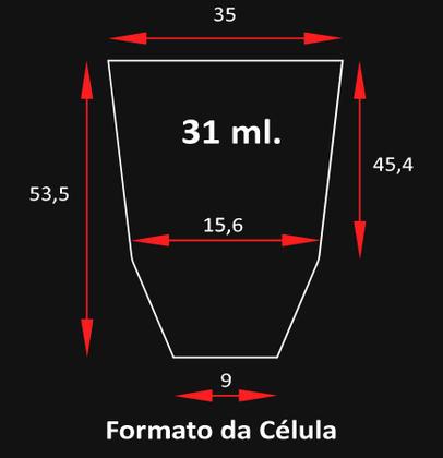 Imagem de Bandeja jks rígida 162 células 31ml