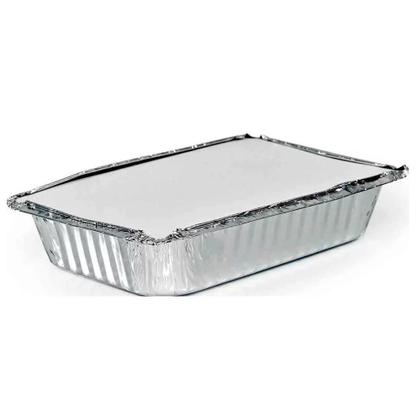 Imagem de Bandeja marmitex aluminio retangular 1500ml c/100 life clean