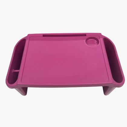Imagem de Bandeja Mesa Colo Apoio Comer Refeição Cama Suporte Notebook Rosa