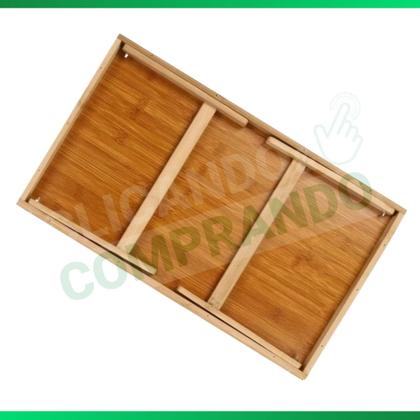 Imagem de Bandeja Mesa De Cafe Com Pezinhos Para Café Da Manhã na Cama e Sofá