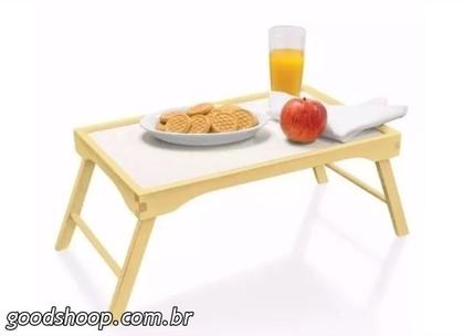 Imagem de Bandeja Mesa De Cama Com Pés Para Refeições e Café Da Manhã