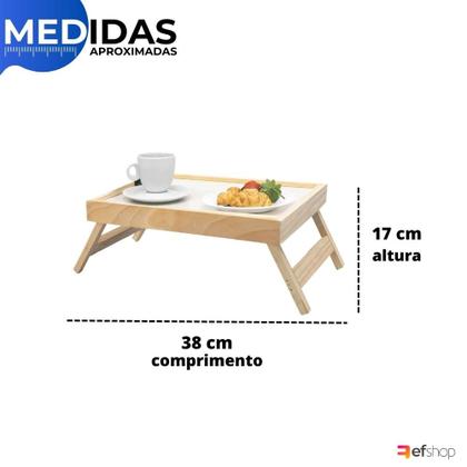 Imagem de Bandeja Mesa de Servir Small Para Cafe Na Cama