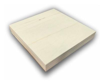 Imagem de Bandeja Multiuso De Madeira de Pinus 25x25x3