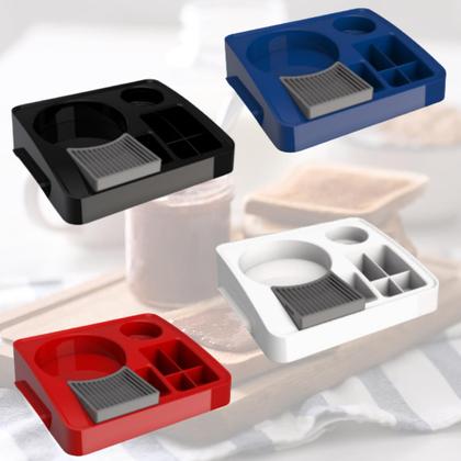 Imagem de Bandeja Organizadora Cantinho Café Porta Garrafa Café Chá Copo Sache Escritório Unitermi Servire 1