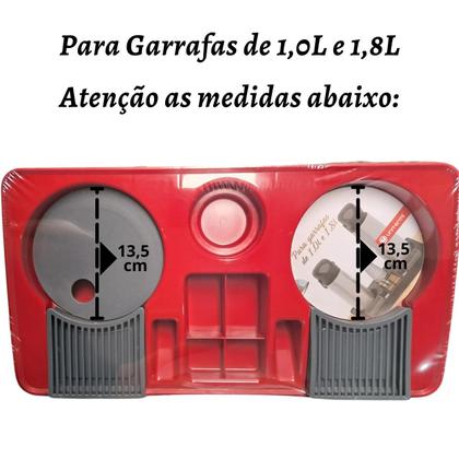 Imagem de Bandeja Organizadora Cantinho Café Porta Garrafa Café Chá Copo Sache Escritório Unitermi Servire 2