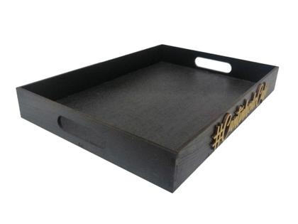 Bandeja Para Café Reta Decorativo Cantinho Do Café Preto - babykidsstoreshop Imagem de Bandeja Para Café Reta Decorativo Cantinho Do Café Preto
