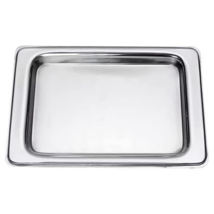Imagem de Bandeja Para Servir Aço Inox 38cm Café Chá Mimo Style