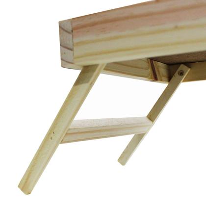 Imagem de Bandeja Para Servir Café Na Cama Madeira Com Pés Dobráveis Mesinha Para Notebook Compacta E Leve