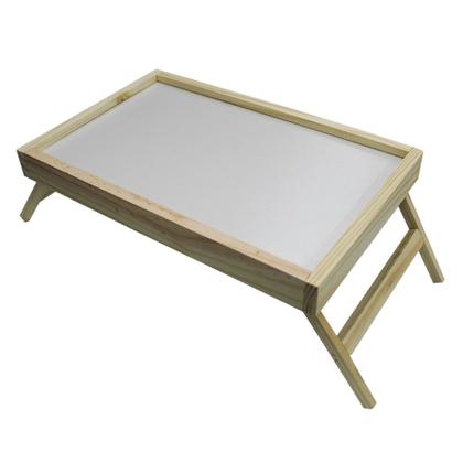 Imagem de Bandeja Para Servir Café Na Cama Madeira Com Pés Dobráveis Mesinha Para Notebook Compacta E Leve