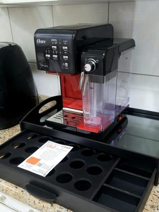 Imagem de Bandeja Personalizada em MDF Compatível Com Cafeteira Oster Organizadora de Capsulas Design Zeus MDF
