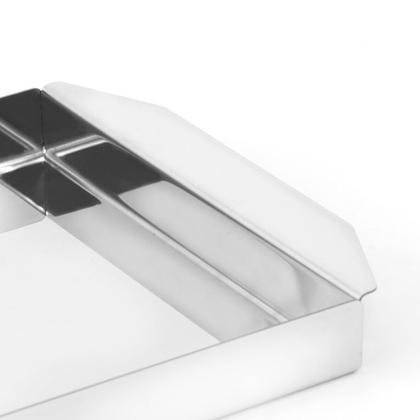 Imagem de Bandeja Petisqueira 40 x 22 Cm - Inox