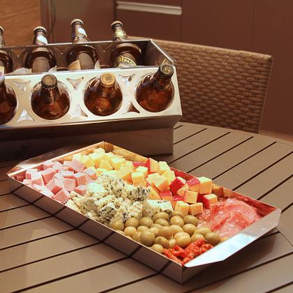 Imagem de Bandeja Petisqueira 40 x 22 Cm - Inox