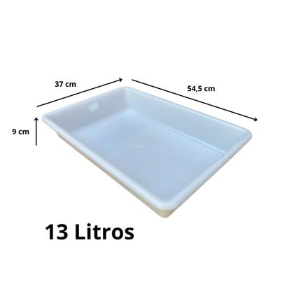 Imagem de Bandeja Plastica Açougue 13 Litros (9 X 37 X 54,5 Cm )