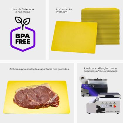 Imagem de Bandeja Plástica Lisa Dubai 24x14 para Seladora a Vácuo Skinpack - 10 Unidades