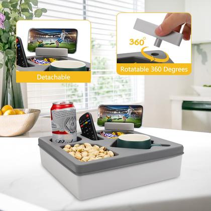 Imagem de Bandeja porta-copos MEETI Couch cinza de silicone 29 cm
