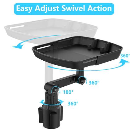 Imagem de Bandeja Porta-Copos para Carro DOUBFIVSY - >25cm com Suporte para Telefone