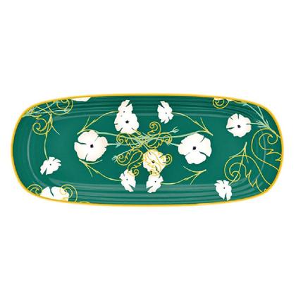 Imagem de Bandeja rasa pequena guzzini fusion retangular 39cm em melamina verde 28193952