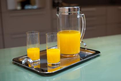 Imagem de Bandeja Retangular Com Alça 42cm Aço Inox Servir Café Chá