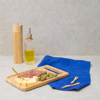 Imagem de Bandeja Retangular Em Bambu 25cm - Oikos