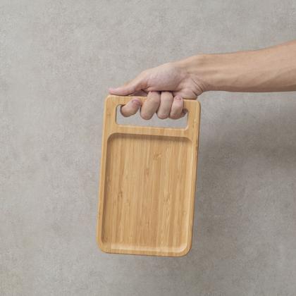 Imagem de Bandeja Retangular Em Bambu 25cm - Oikos