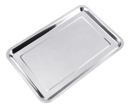 Imagem de Bandeja Retangular Inox 45 x 35 cm