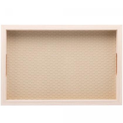 Imagem de Bandeja Retangular Lyor com Fundo Tressê 31,5x4x21,5cm