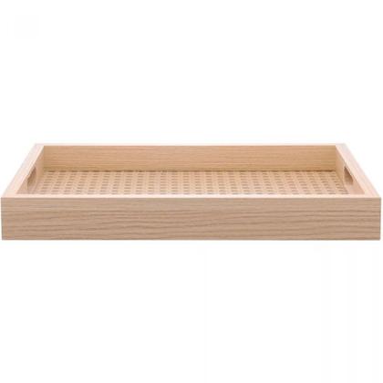 Imagem de Bandeja Retangular Lyror Com Fundo Treliça 36,5x4x26,5cm