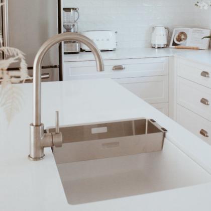 Imagem de Bandeja retangular profunda p/ cuba primaccore inox escovado 20.04.00200