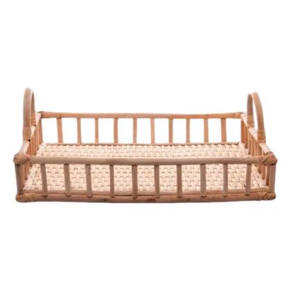Imagem de Bandeja retangular wolff rattan  29501 fibra natural