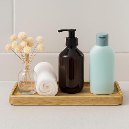 Imagem de Bandeja Rústica Decorativa Retangular de Madeira Pinus 25cm