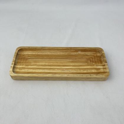Imagem de Bandeja Rústica Decorativa Retangular de Madeira Pinus 25cm